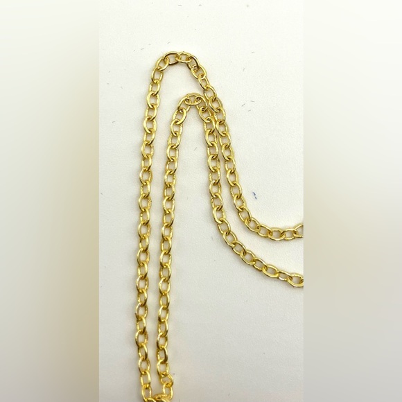 NWT VB&Co Gold with Crystal Star Burst Dainty Layering Pendant Necklace - Picture 3 of 3